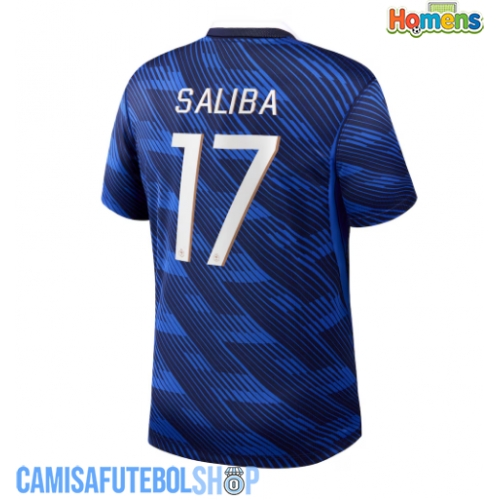 Camisa de time de futebol França William Saliba #17 Replicas 1º Equipamento Mundo 2026 Manga Curta